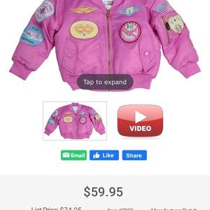 Girls flight jacket